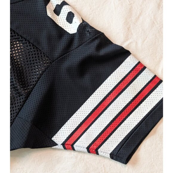 Champion Vintage 70s Blakc Nylon Football Jersey Classic Americana Sportswear MD - Picture 5 of 10